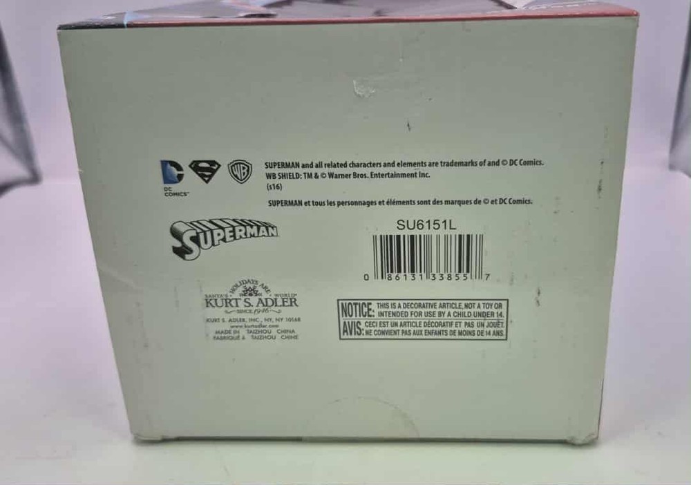 Kurt Adler SU6151L Superman Nutcracker (B231)