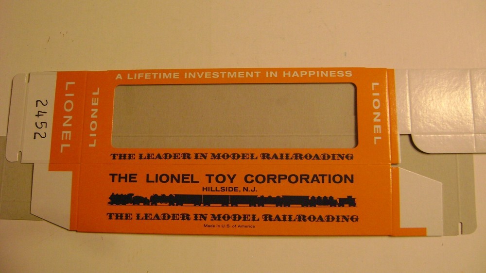 Lionel 2452 Short Gondola Licensed Window Box