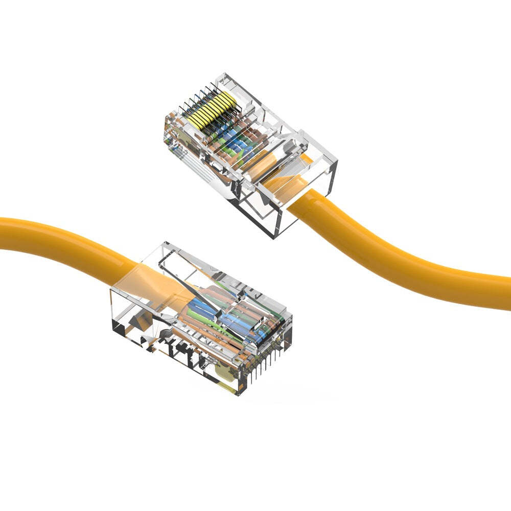 15Ft CAT6 UTP Ethernet Network Non Booted Cable Yellow