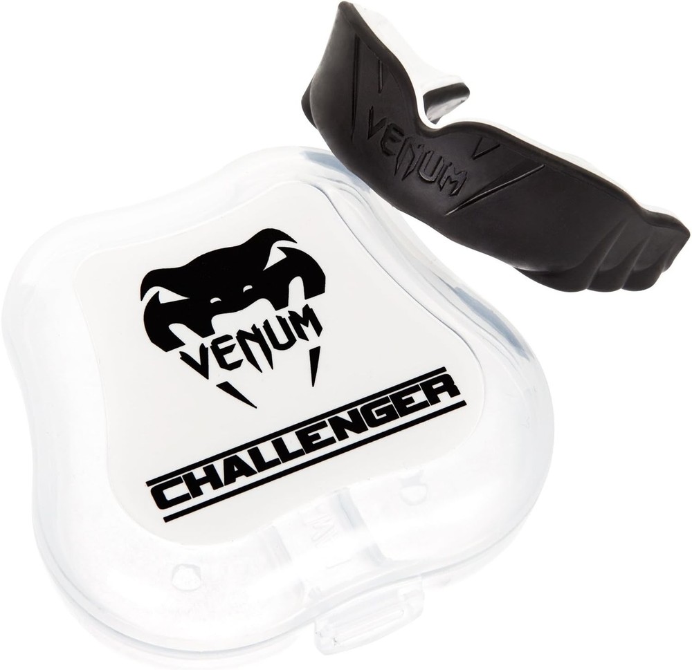 High-Performance Challenger Mouthguard - Black/Ice, Shock-Absorbing Design