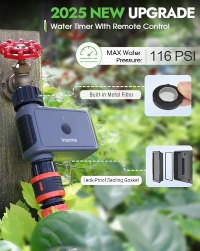 Sprinkler Timer with Remote Control, Water Hose Remote Control Water Timer