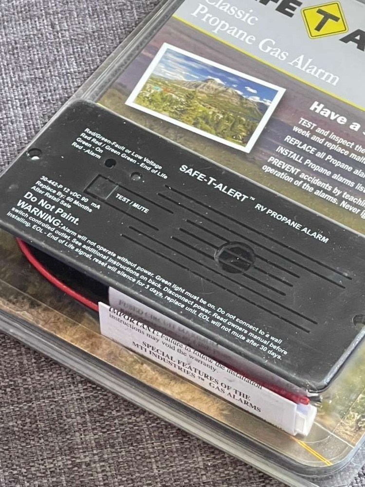 MTI SafeT Alert 30 Series | Model 30-442-P-BL | Propane Alarm Flush Mount 12V