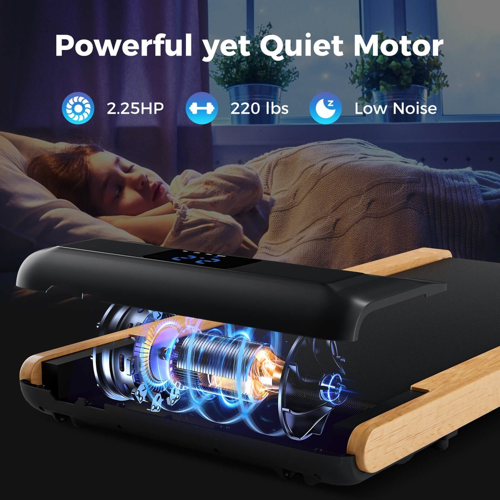 3-in-1 Walking Pad Under Desk Treadmill w/Remote Smart APP Control LED Display