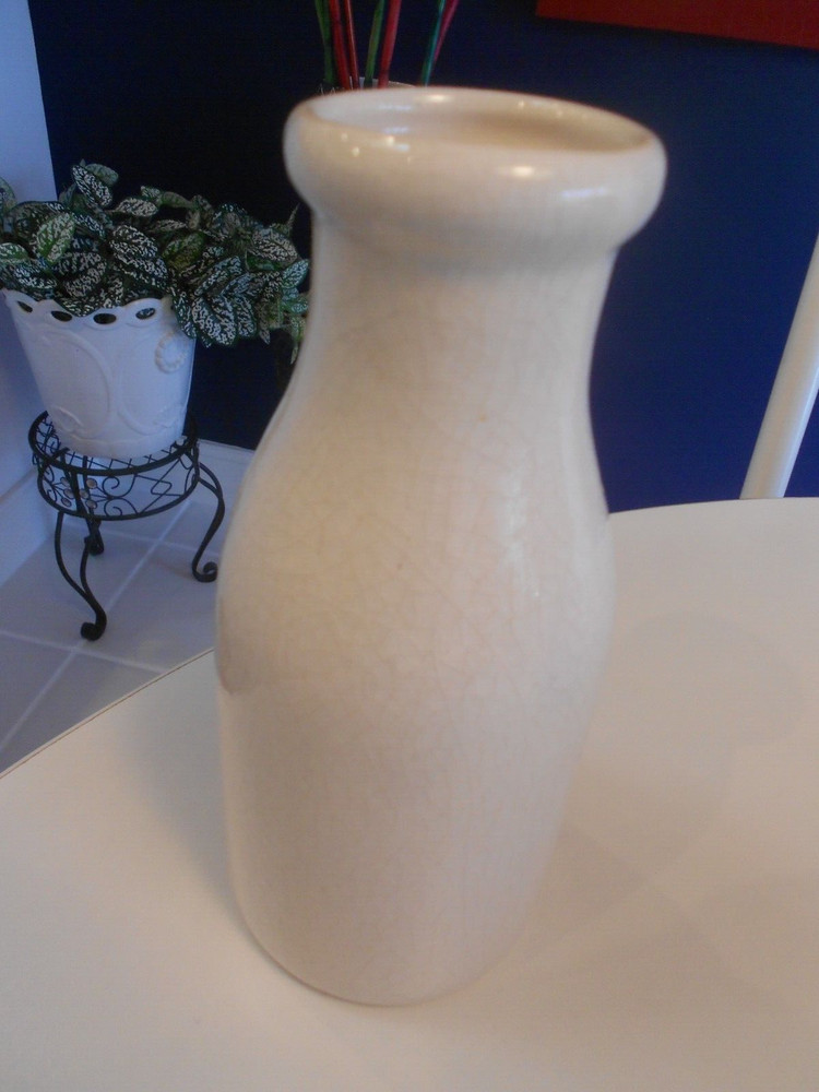 EDGEMAR VINTAGE MILK BOTTLE 9" TALL