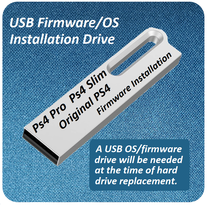 PS4 2TB Internal Hard Drive & USB Firmware Installation Drive