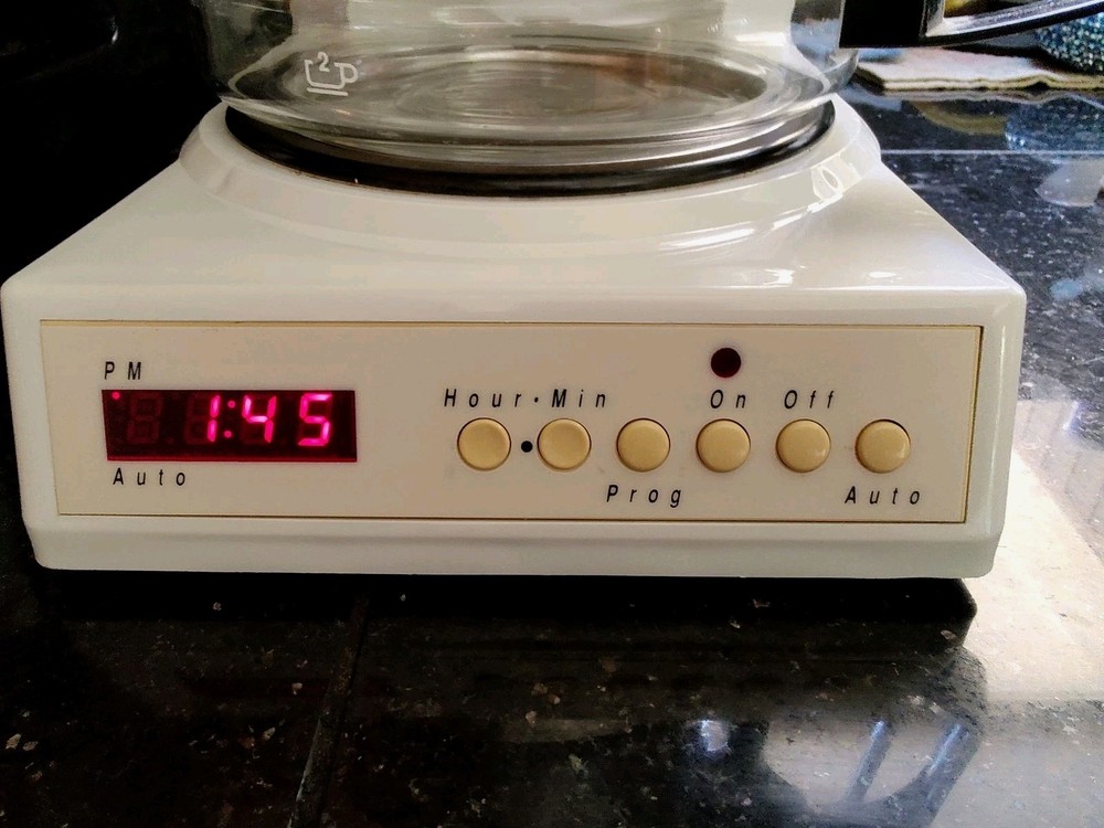 Vintage 1994 Chefmate Automatic 12 Cup Drip Coffee Maker With Timer Clean