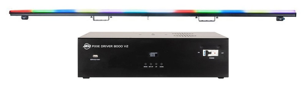 American DJ PIXIE DRIVER 8000 V2 Lighting Controller+Pixie Strip-120 Light ADJ