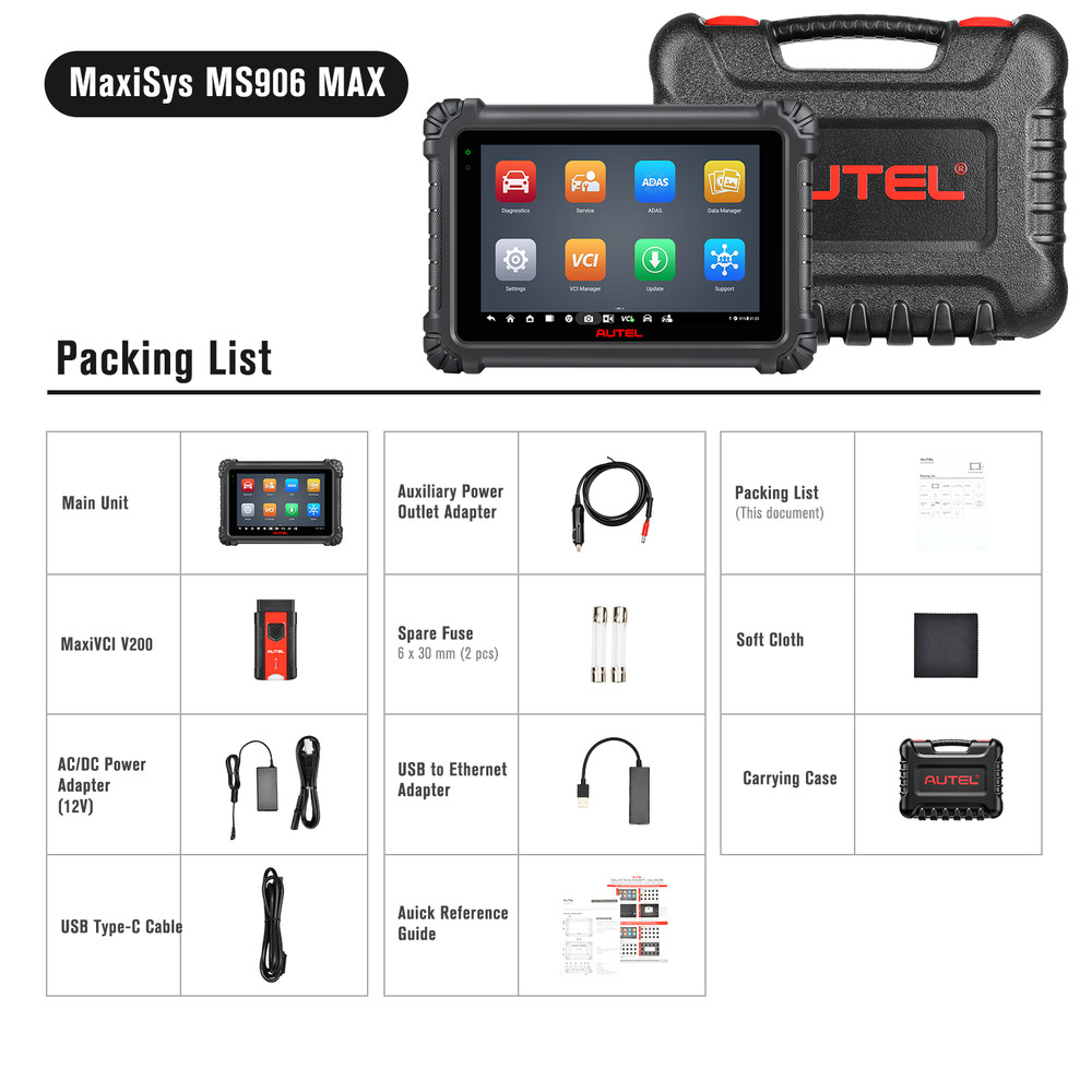 Autel MaxiSys MS906 MAX ECU Coding AS MK908P II Up MS906 PRO 🪄MAX=2-Year Update