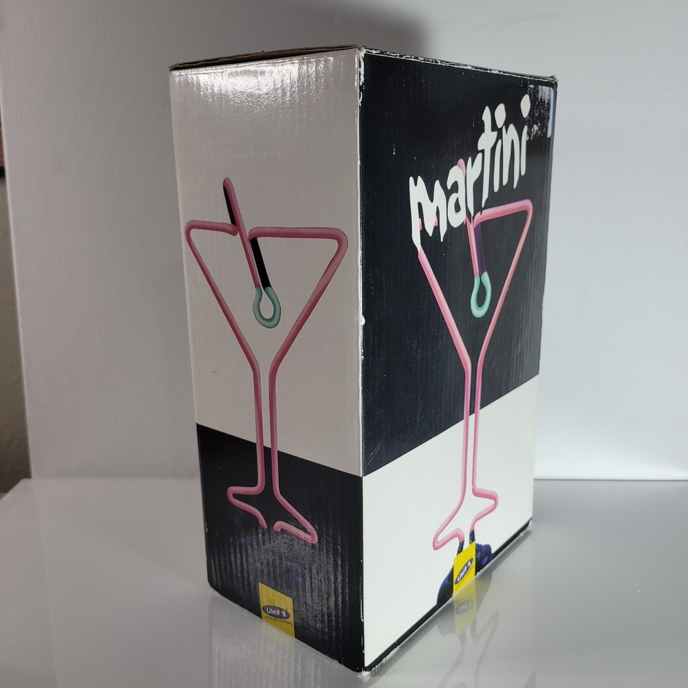 Lite FX Martini Neon Light Approx 10" Tall - Real Neon