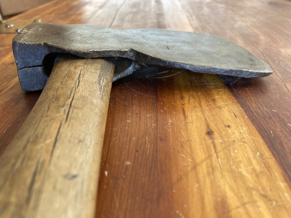 Antique Single Bevel Side Axe - Blacksmith Forged