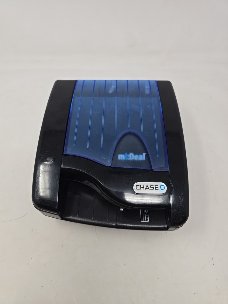 Panini mI:Deal Single Feed Check Scanner Reader Powers On Chase Banking Cord