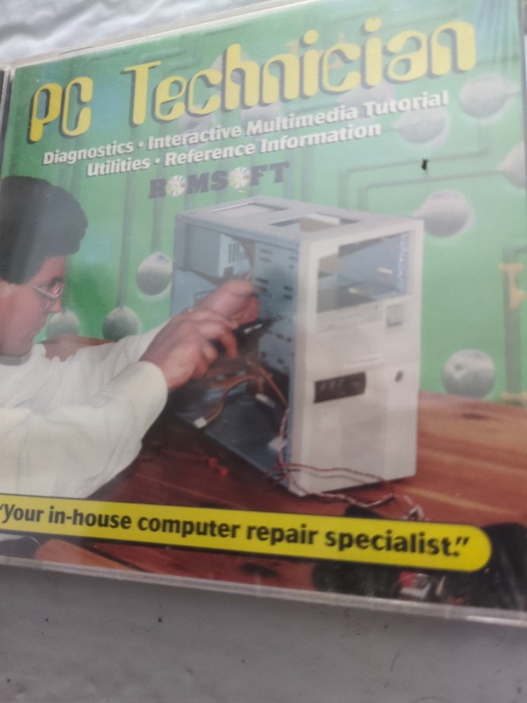 Vtg. PC Technician CD Computer Diagnostic Maintenance Repair Interactive CD NOS