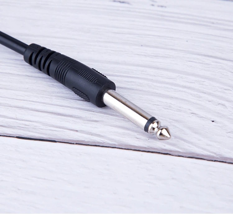 2Pcs Electric Patch Cord Guitar Amplifier Amp Cable Right Angle 90 Degree 10FT