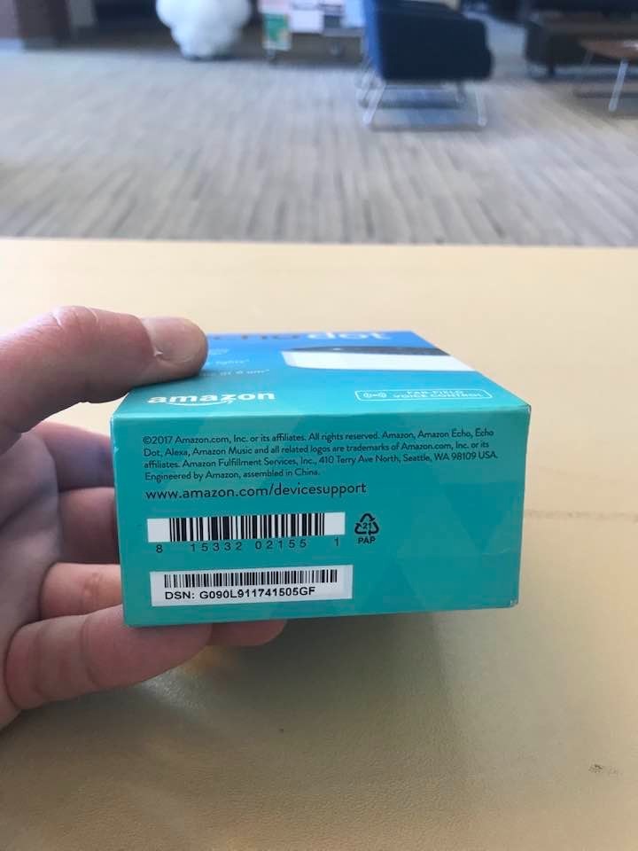 New Sealed Amazon Echo Dot (2nd Generation) Smart Assistant - White