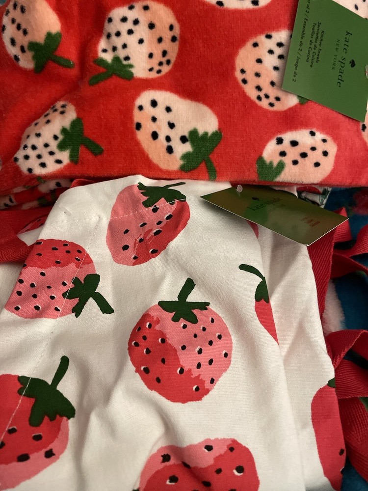 Kate Spade Strawberry Apron & Towels Set