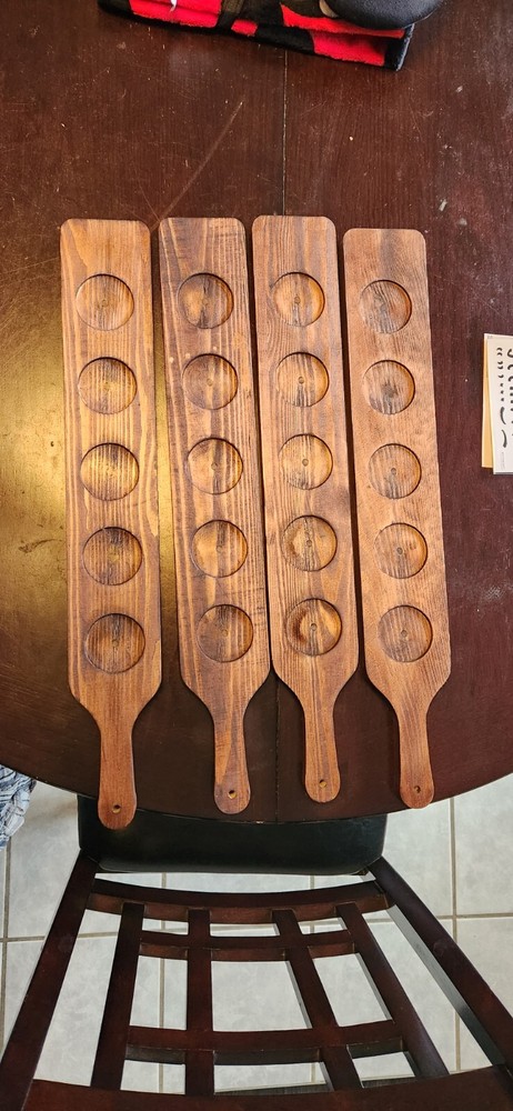 whiskey flight board set of 5