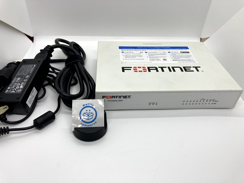 Fortinet FG-60F Fortigate-60F Network Security Firewall Initialized w/Adapter JP