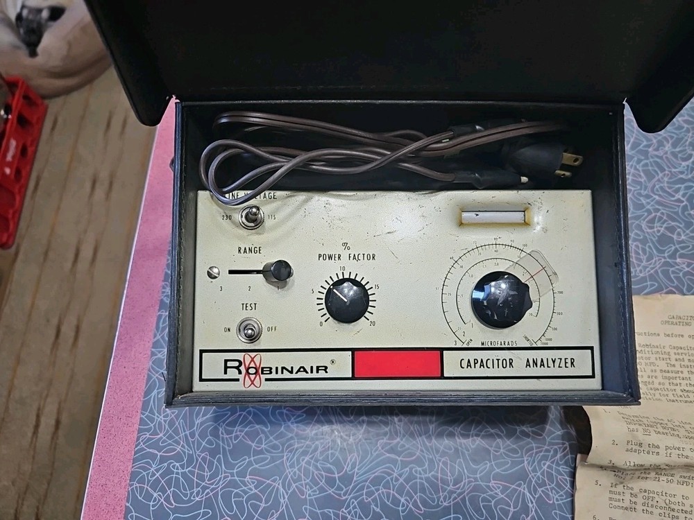 Vintage Robinair Capacitor Analyzer, Untested