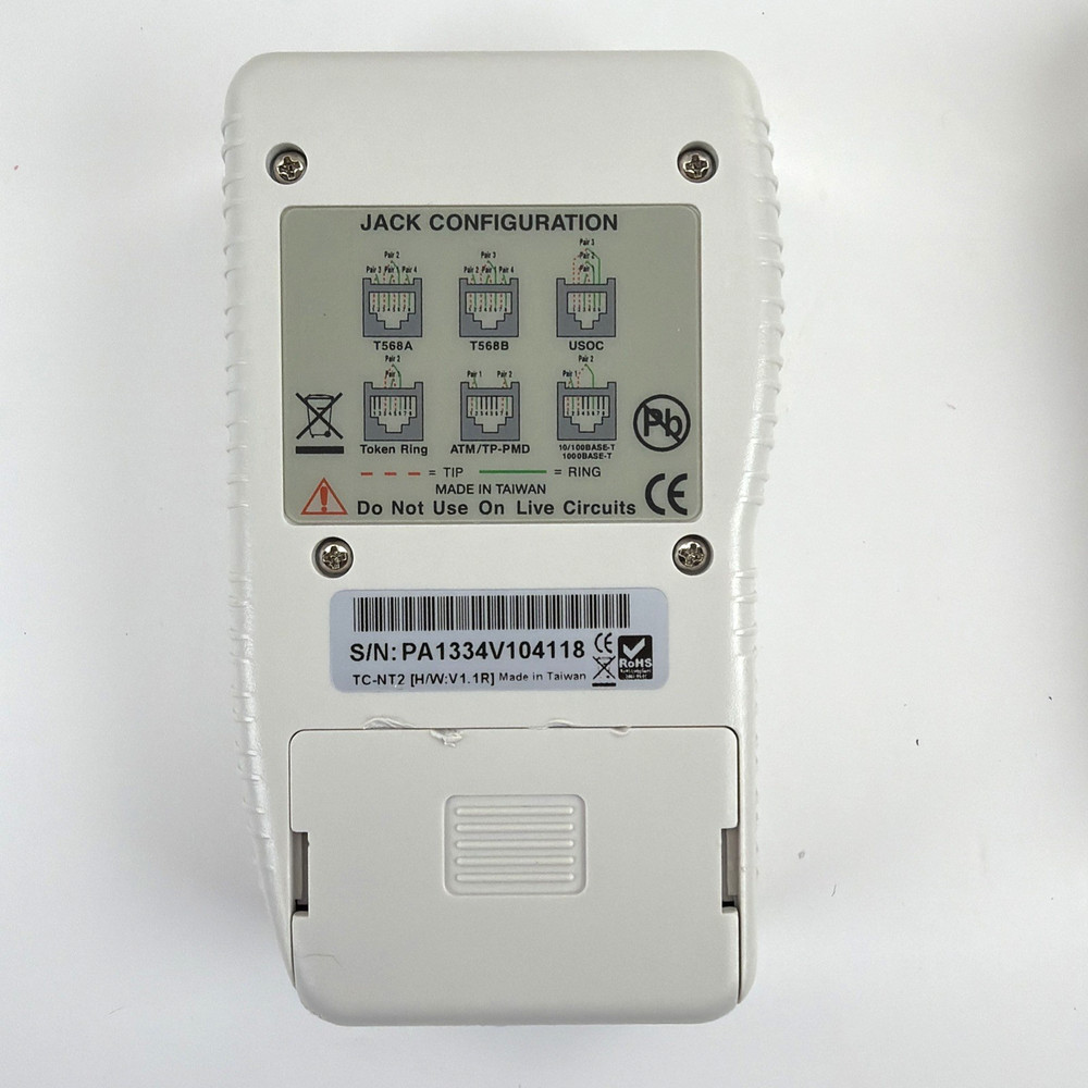 TRENDnet TC-NT2 Network Cable Tester With Soft Case & BNC Adapters