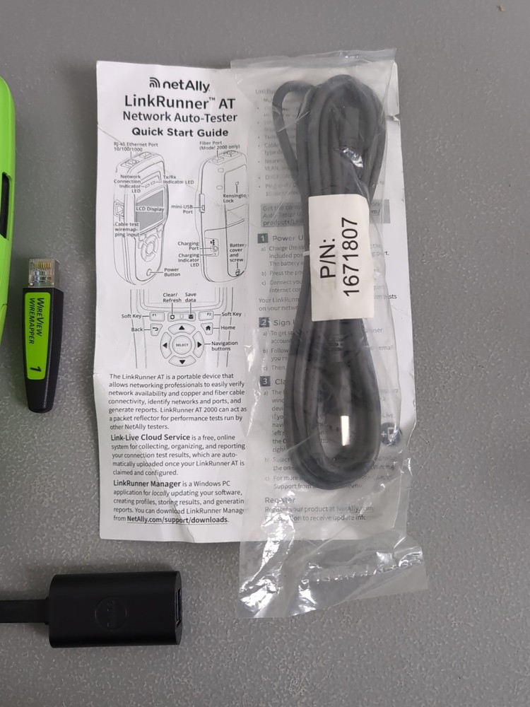 NETALLY LINKRUNNER AT 1000 NETWORK AUTO-TESTER