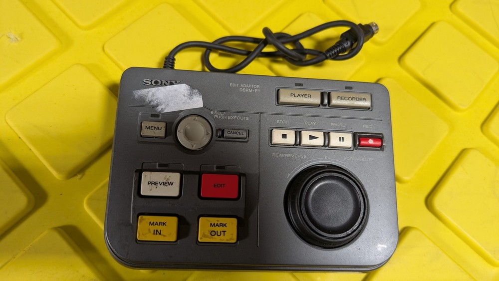 Sony Edit Adaptor DSRM-E1 Video Editing Controller Gray Vintage Pro Editing Tool