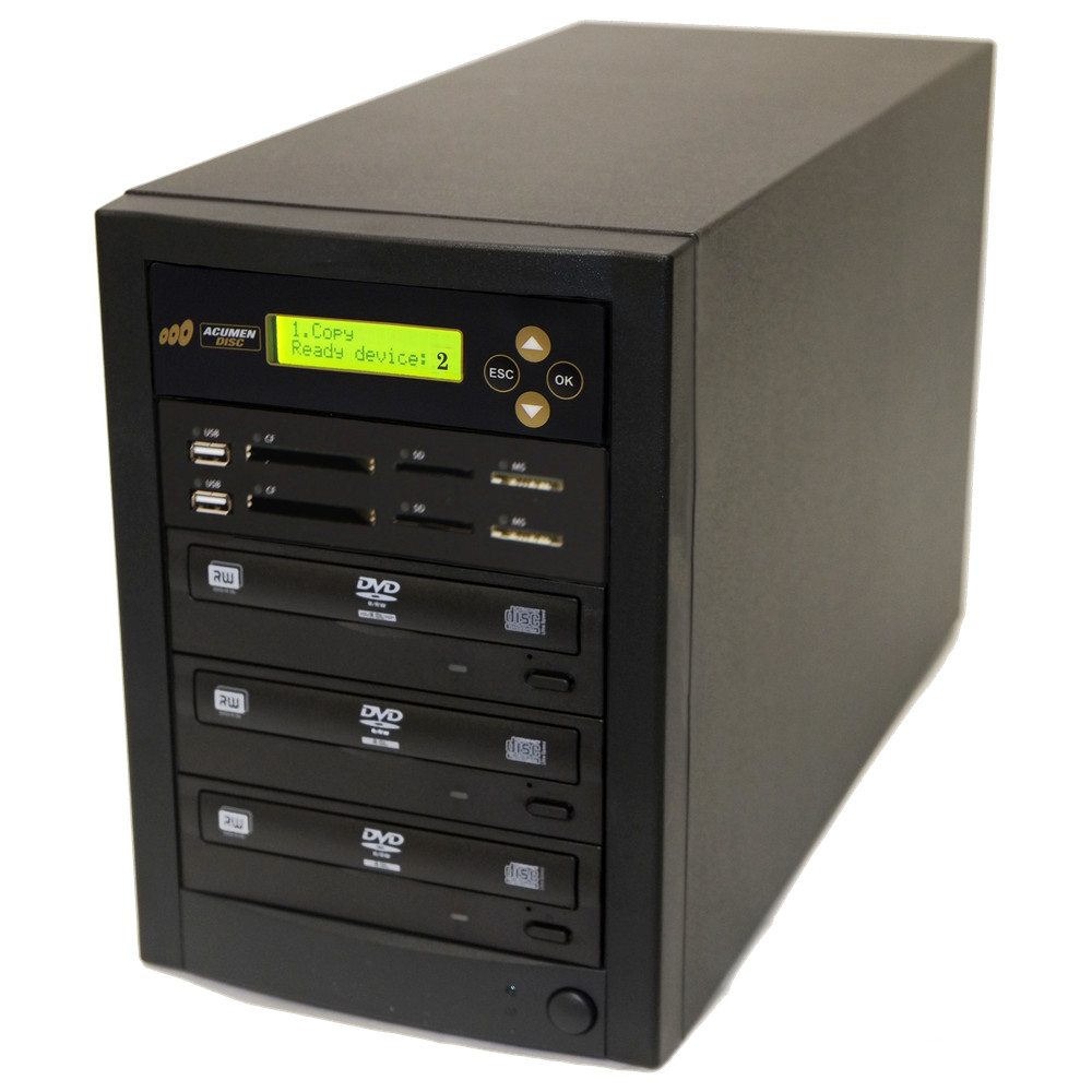 ACUMEN Media Mirror PLUS 1 to 2 Duplicator - Flash (SD CF MS MMC USB) / DVD