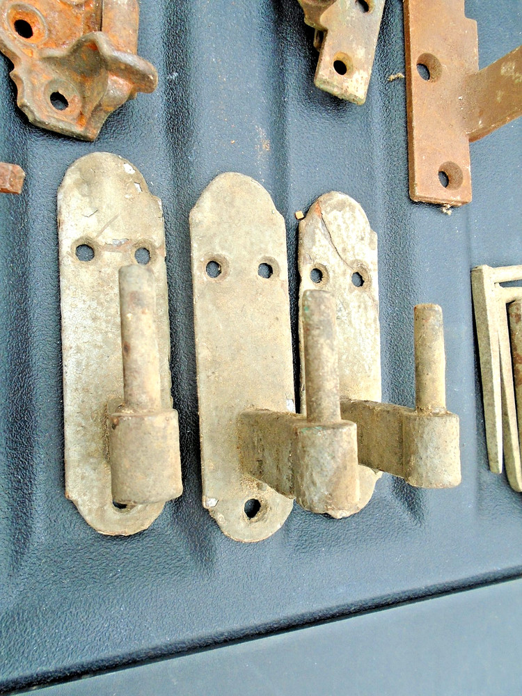 late 1800's Shutter Hinge & Latch Hardware lot