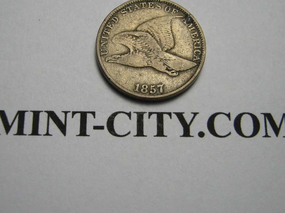 1857 Flying eagle 1 cent, beautiful original high grade Cent.-------#6503AFB2-1