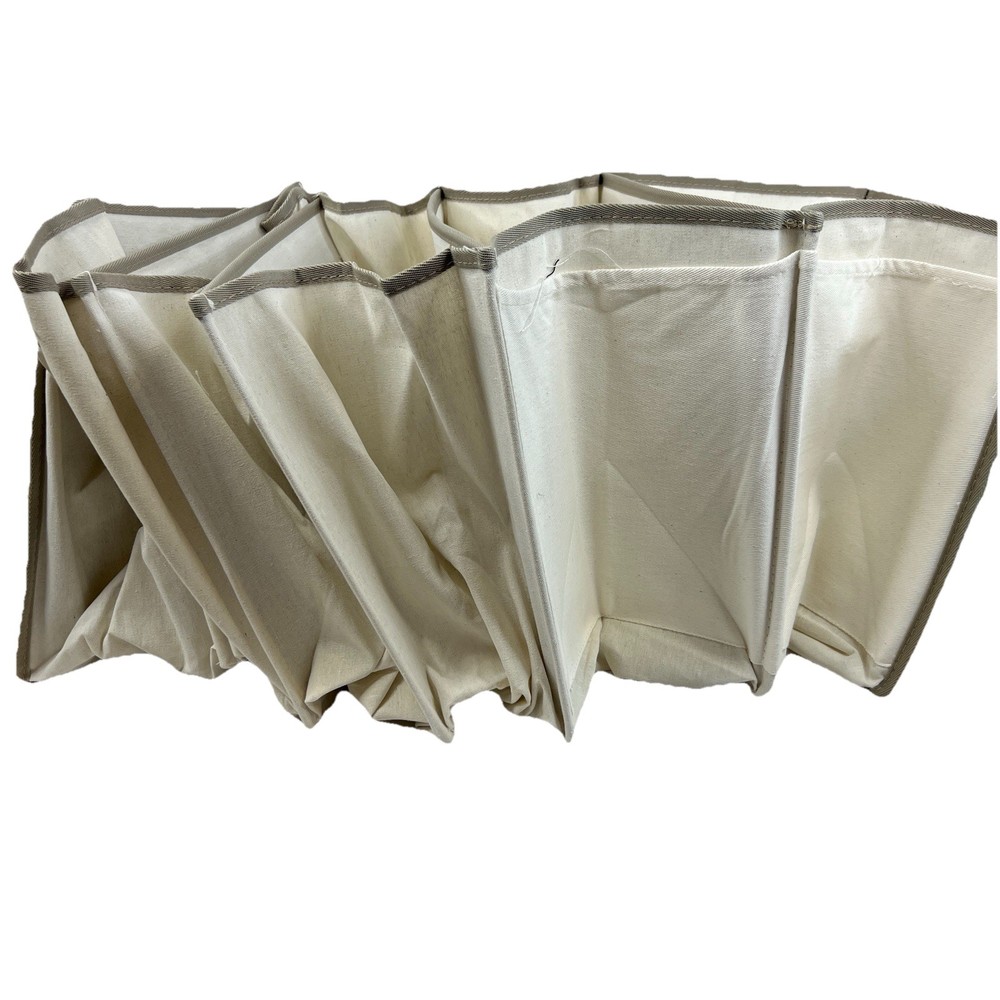 Closet Organizer Hanging Beige by Real Simple 6 Compartments + 2 Side Pockets