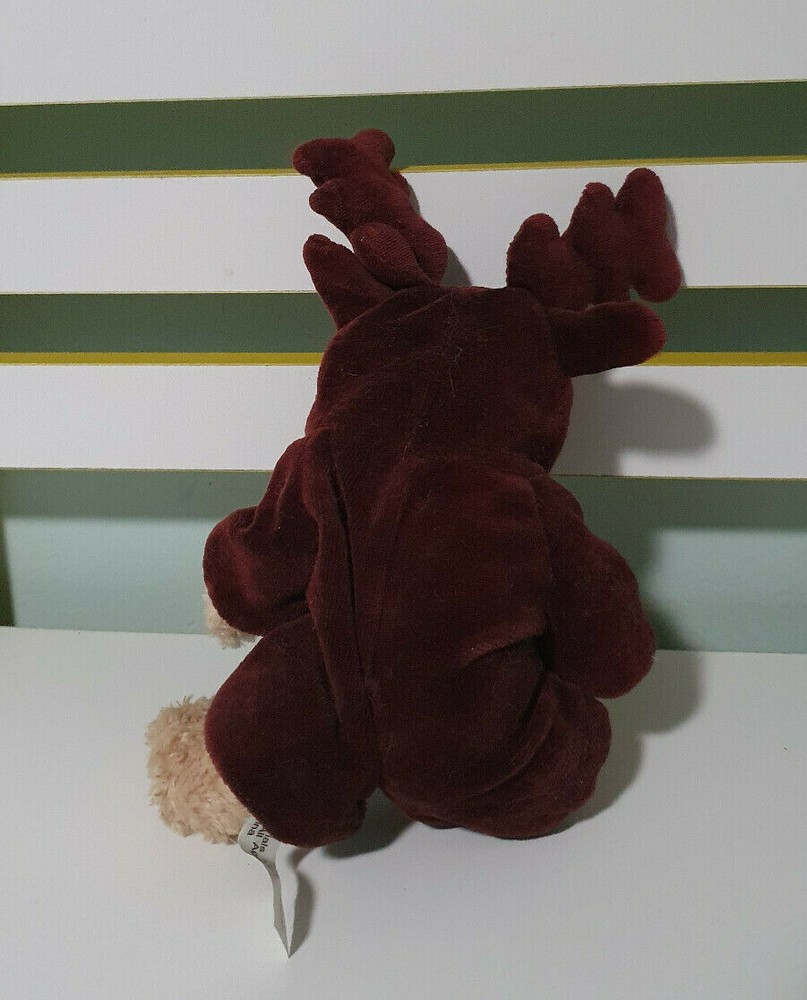 TEDDY BEAR IN REINDEER SUIT 16CM