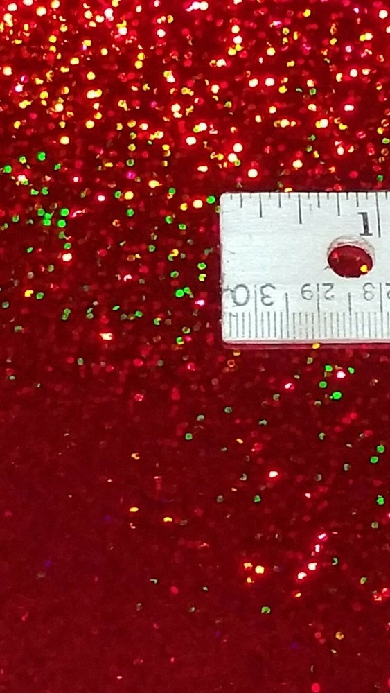 Cherry Red Sequins Sign Vinyl 24" x 10 ft