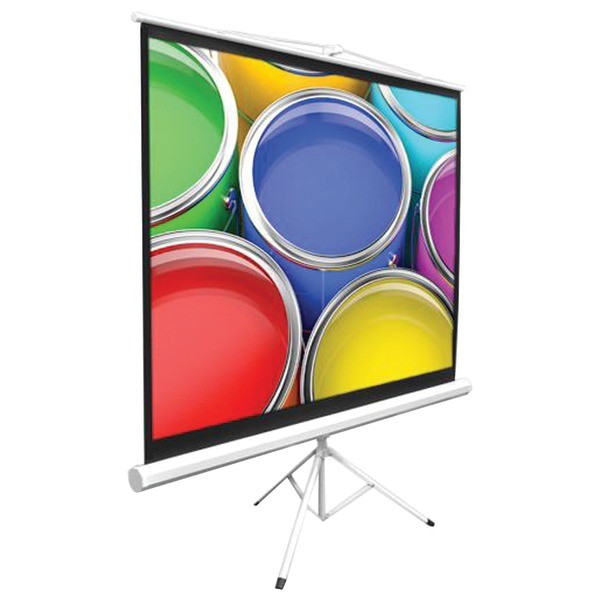 Pyle 40" Video Projector Screen, Easy Fold-Out & Roll-Up Projection, Tripod