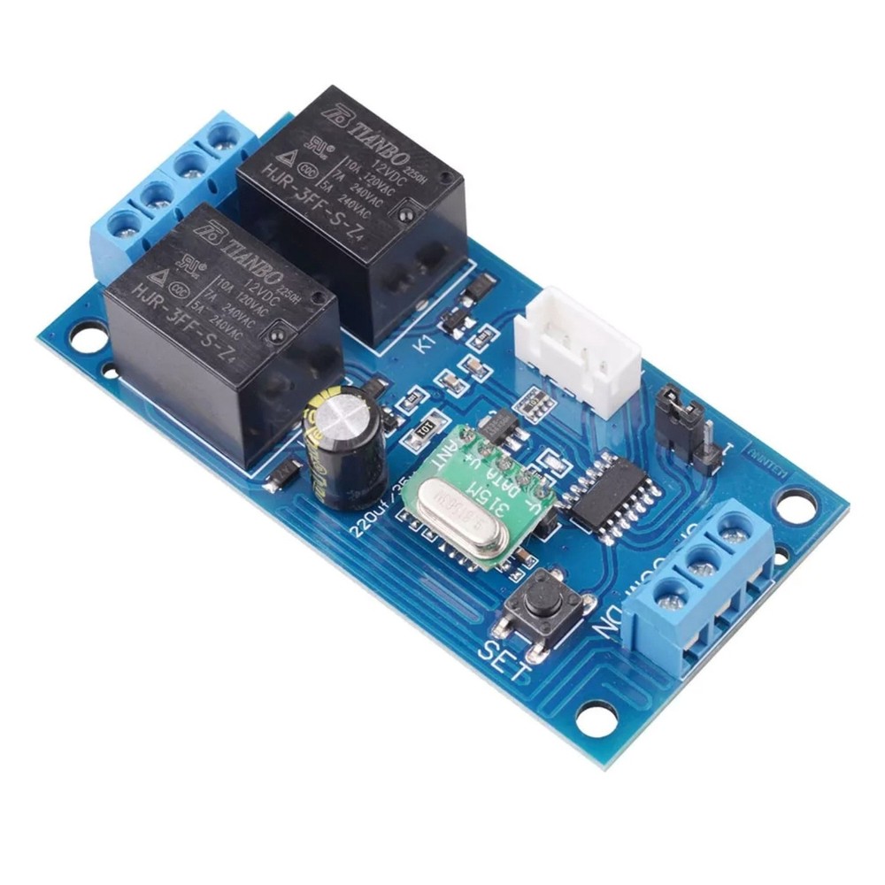 Motor Wireless Remote 12V Switch 2 Channel RF433MHz Universal Remote Control
