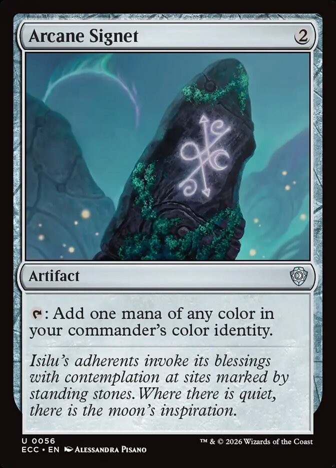 Arcane Signet 56 NM Lorwyn Eclipsed Commander MTG
