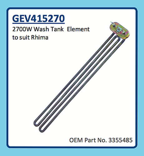 RHIMA WASH TANK ELEMENT 2700W GEV415270 3355485