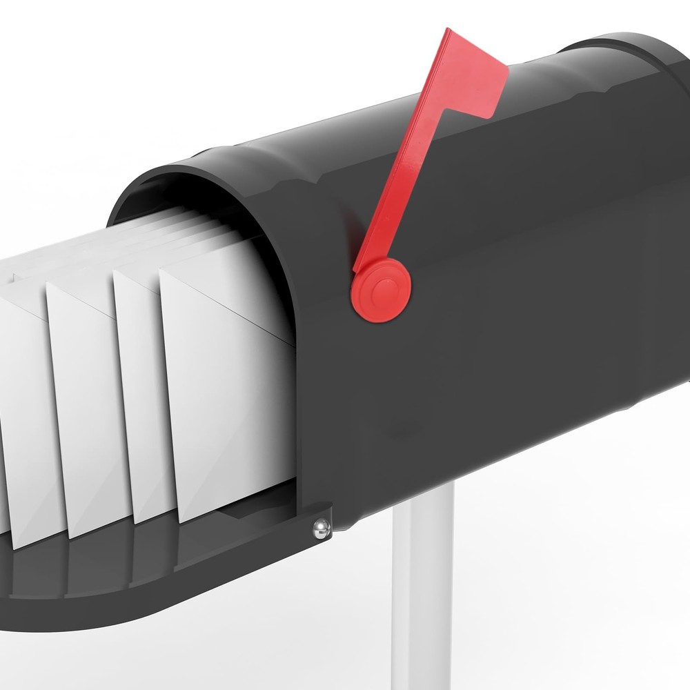 Mailbox Flag Replacement Red Metal Mailbox Flag for Outgoing Mailboxes