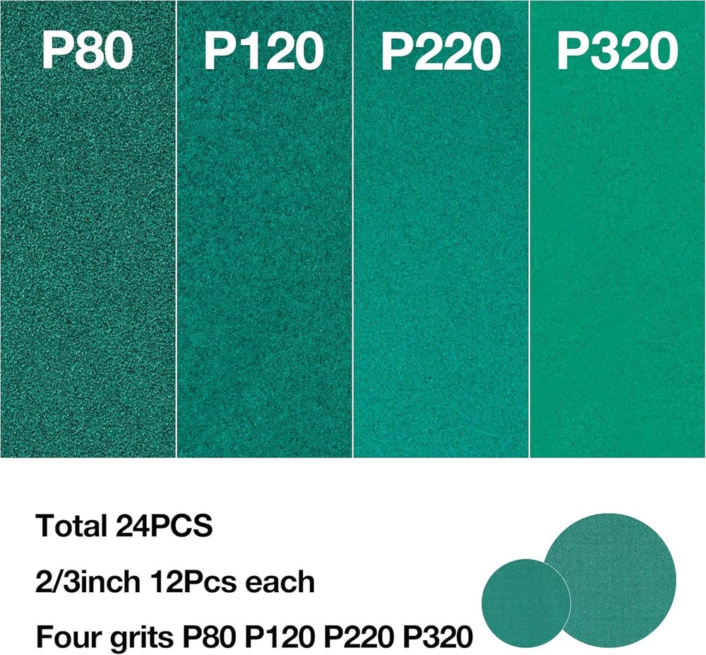 Small Pneumatic Random Orbital Sander Kit with Hook And Loop Sanding Pads