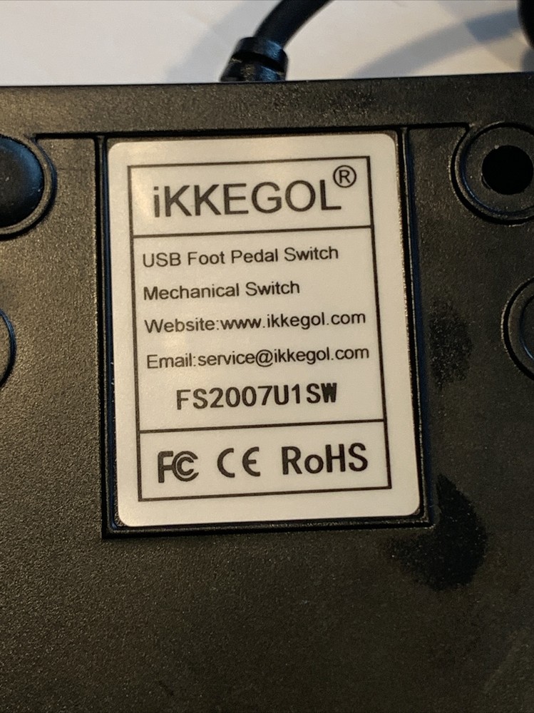 USB Foot Pedal Mechanical Switch Control One Key Program Single Pedal