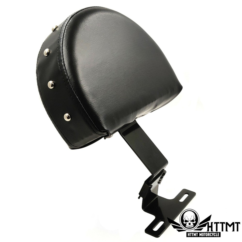 Driver Backrest Easy ON/OFF Studded For Harley 1993-2006 Heritage Softail Black