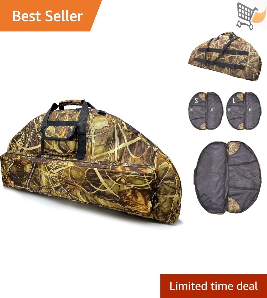 Soft Compound Bow Case Lightweight Padded Bow Carry Bag with Arrow Pocket