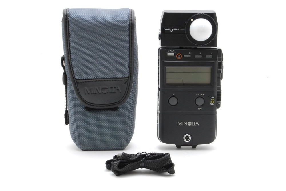 [ N MINT w/Case, Strap ] Minolta Flash Meter IV Light Exposure Meter From JAPAN