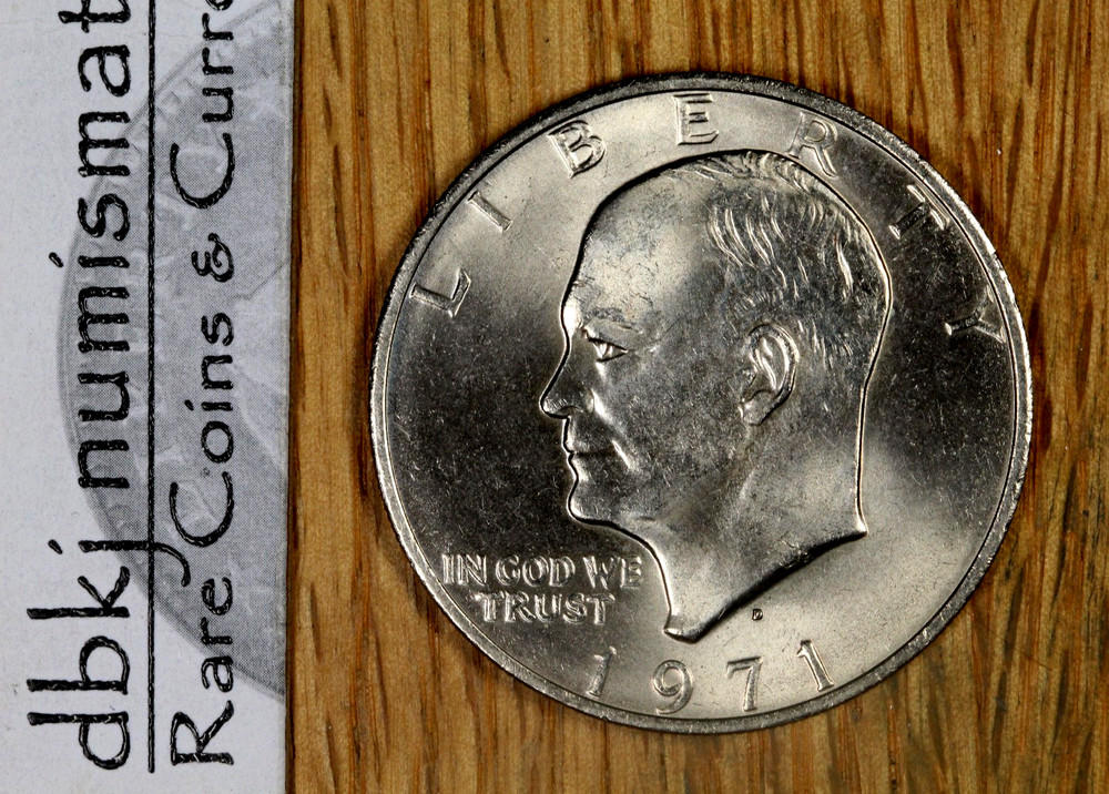 1971 D Eisenhower Ike $1 Dollar - BU - Choice Uncirculated