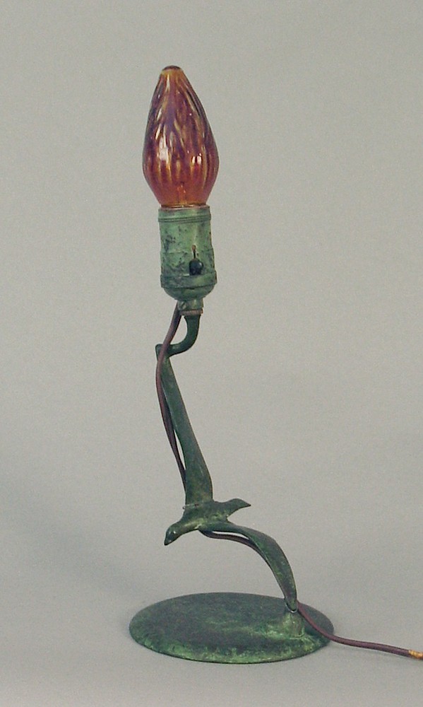 MCM Bronze Seagull-in-flight Accent Table Lamp, by Robert THEW