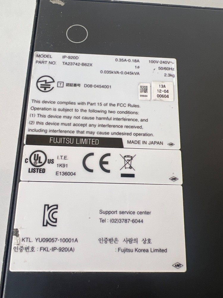 Fujitsu IP-920D HD/SD MPEG 4 AVC Video Decoder , TA23742-b62x