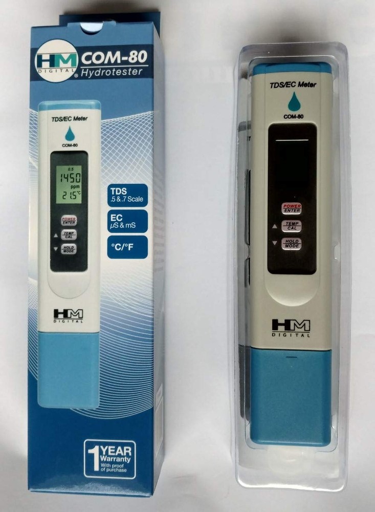 HM Digital COM-80 Electrical Conductivity (EC) and Total Dissolved Solids Hyd...