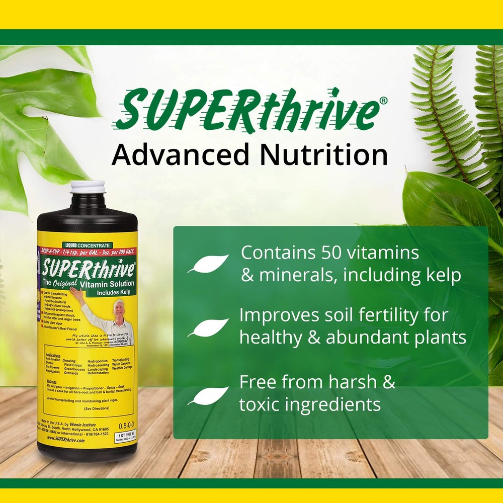 SUPERthrive Plant Vitamin Solution, 1 Quart
