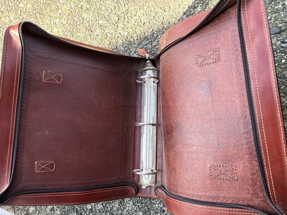 Large tooled leather western portfolio