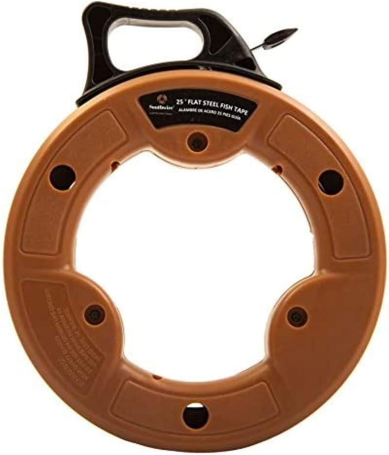 Fish Tape Tool - Durable 1/8-Inch Tempered Spring Steel for Efficient Wire Pulli