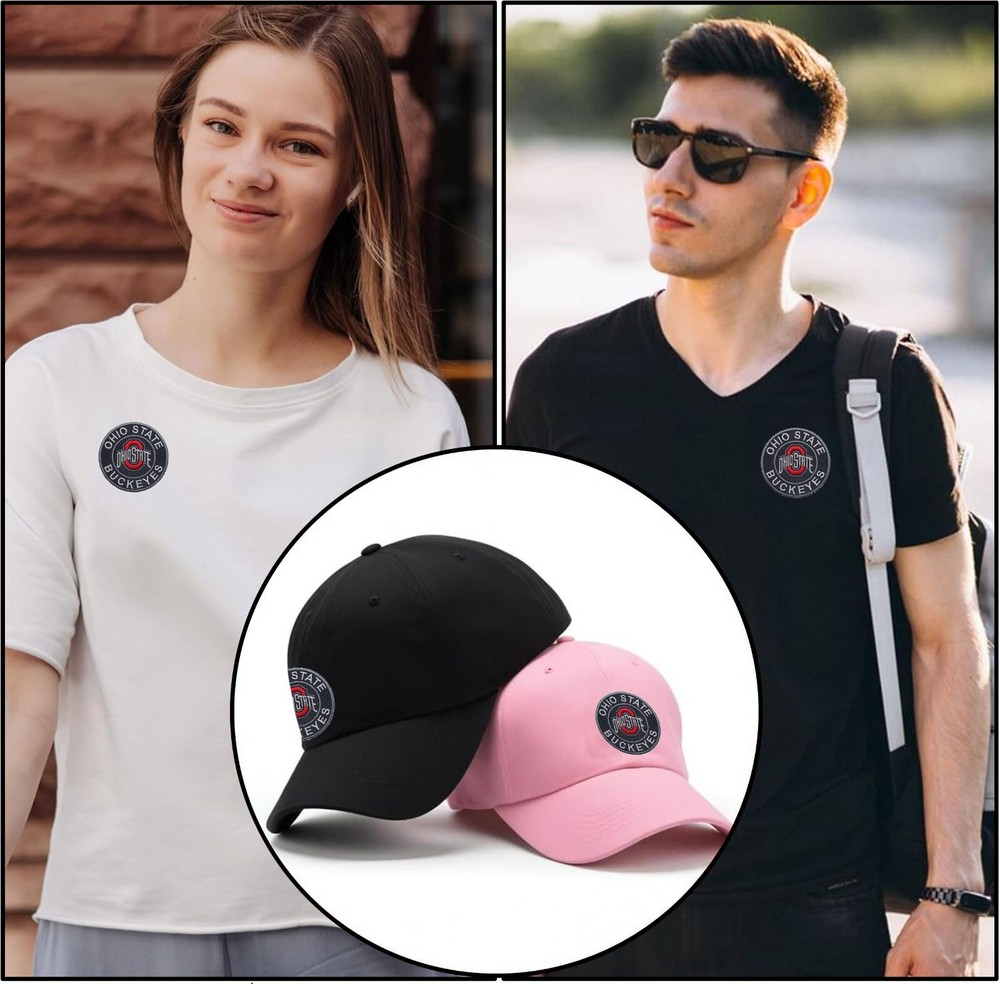 Ohio State Buckeyes Logo Iron On Patch - Sew Patch - Embroidered Patch 3.7"