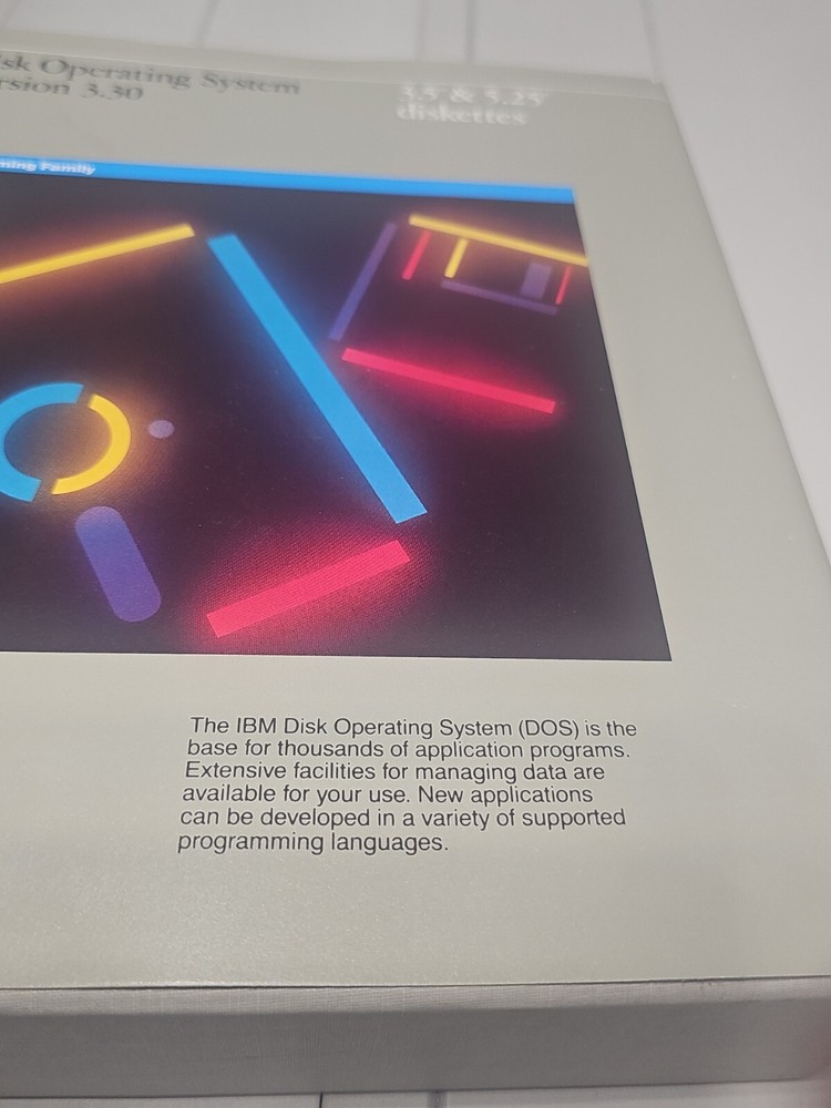 IBM DOS 3.30 Disk Operating System 1987: 1st Edition / 5.25 Software Disks Read